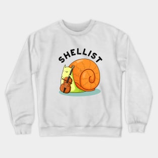 Shellist Cute Snail Cello Pun Crewneck Sweatshirt